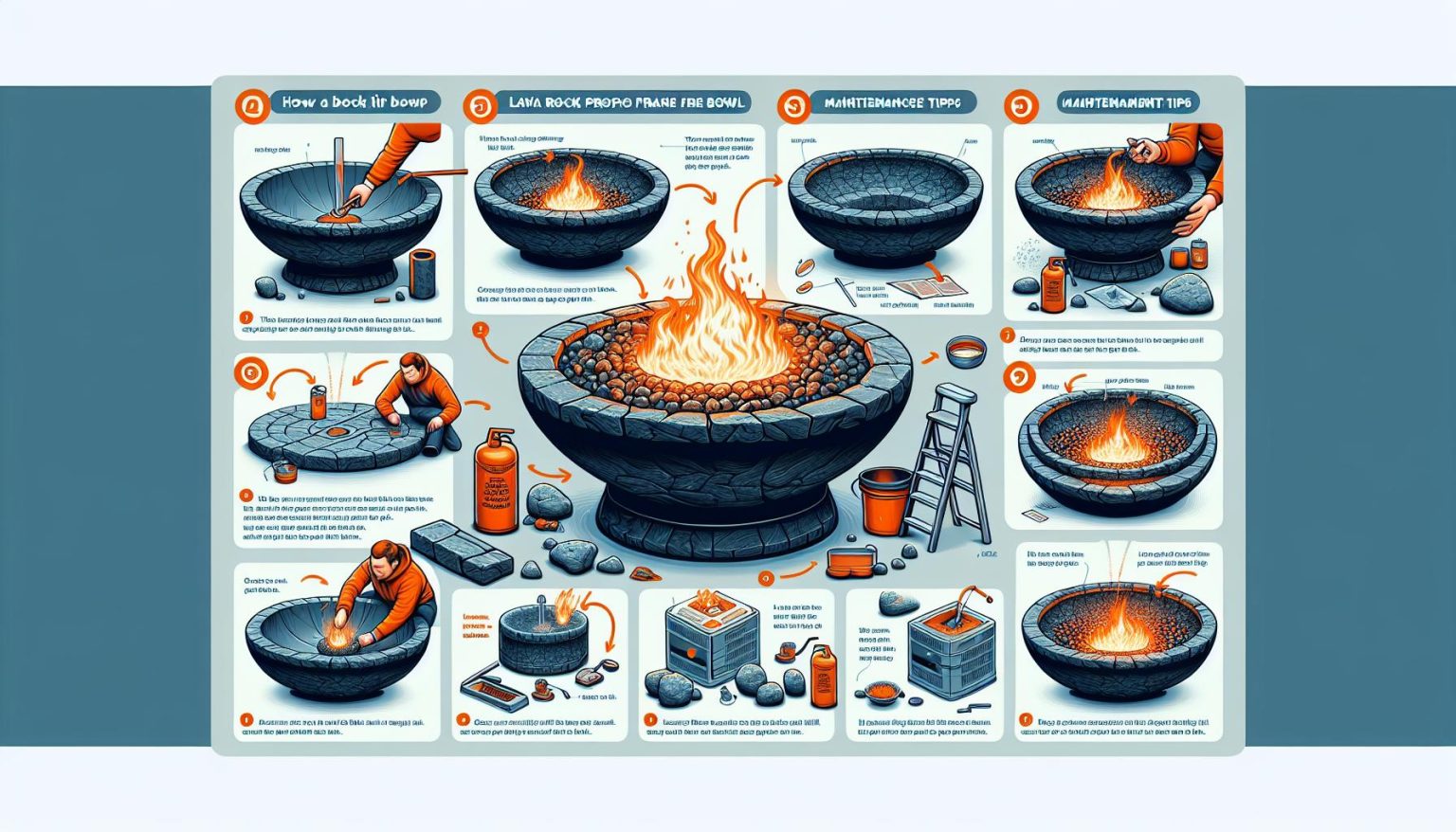 Lava Rock Propane Fire Bowl: Setup And Maintenance Tips • Fun-Backyard ...