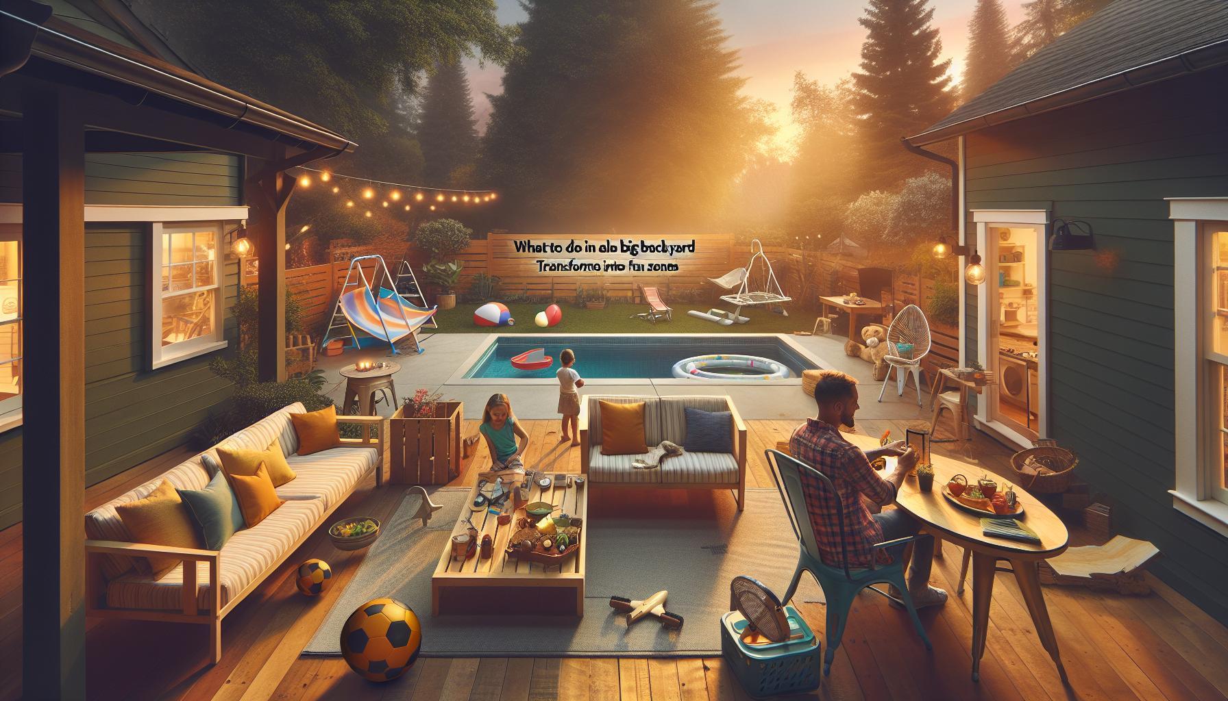 What to Do With a Big Backyard: Transform Space Into Fun Zones
