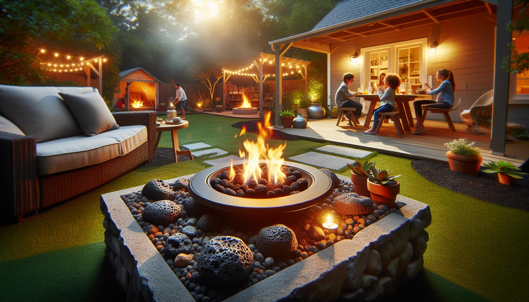 Benefits of Using Lava Rocks in Propane Fire Pits