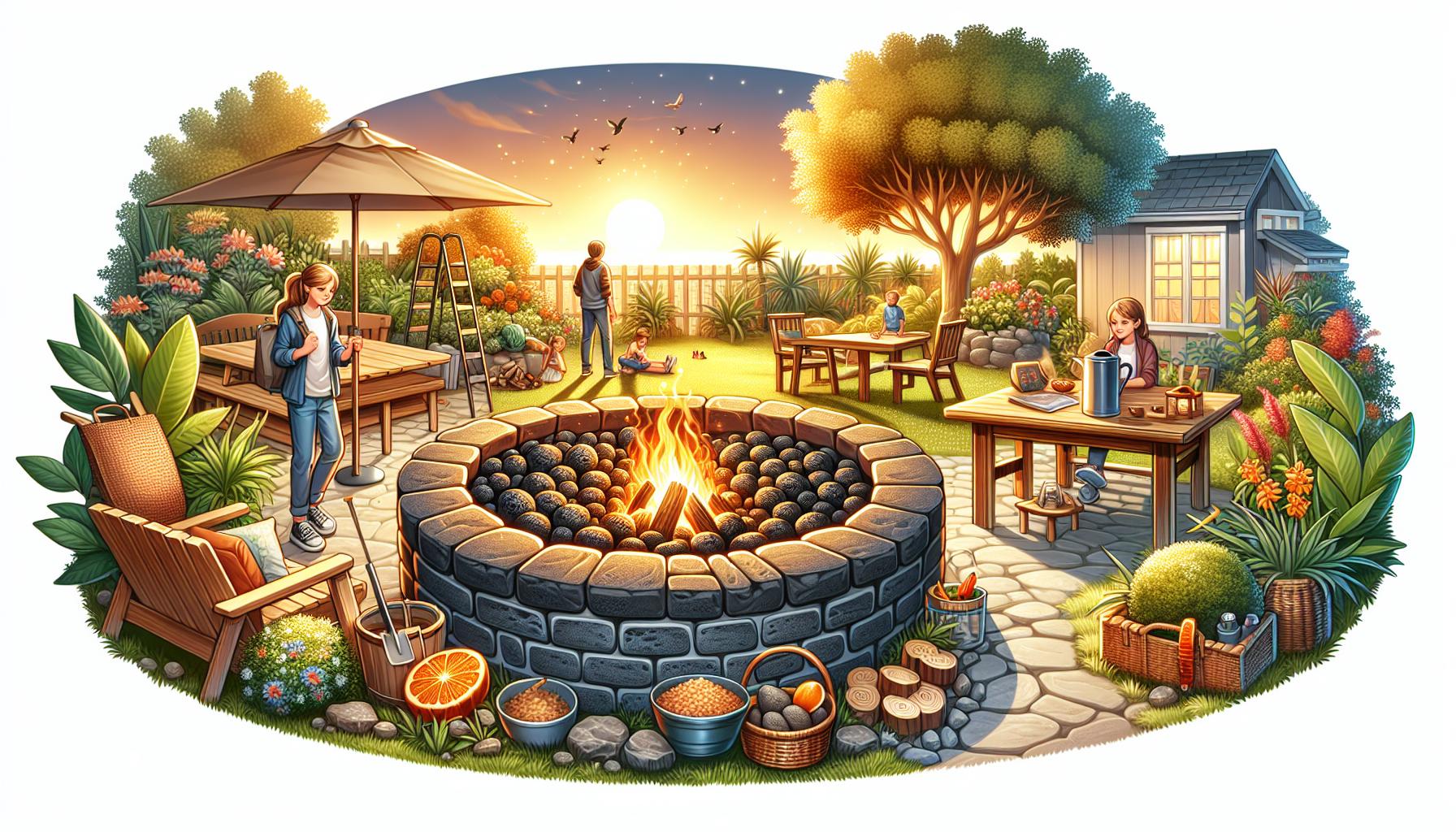 Benefits of Using Lava Rocks in Wood Burning Fire Pits