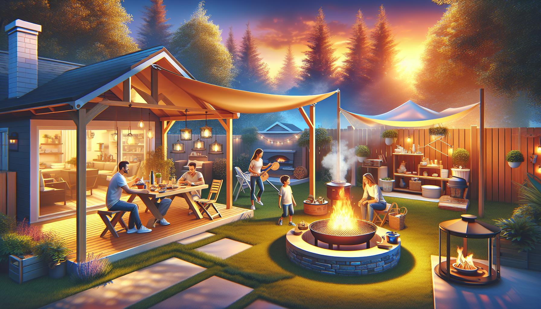 Canopy Over Fire Pit: Safe Shade Solutions for Cozy Nights 3 Choosing the Right Canopy Material for Fire Pits