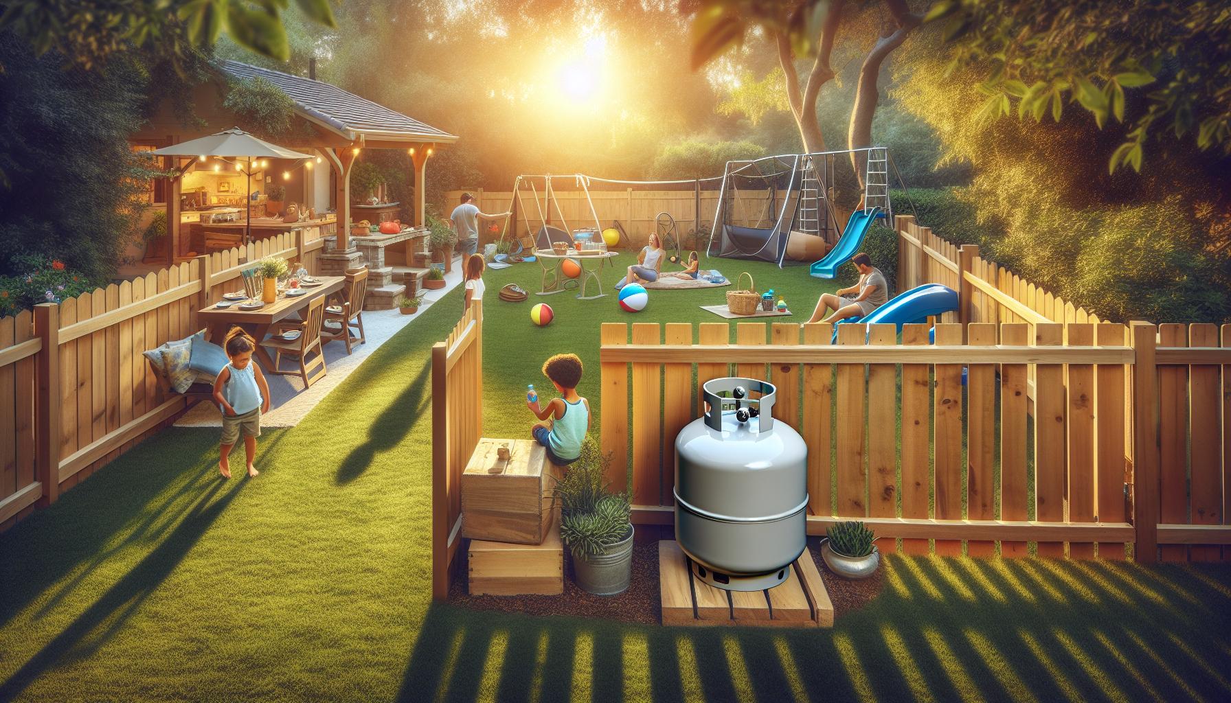 Using Fencing to Hide Your Propane Tank